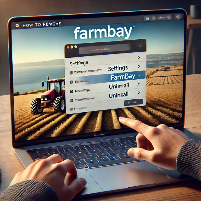 how to remove farmbay from laptop