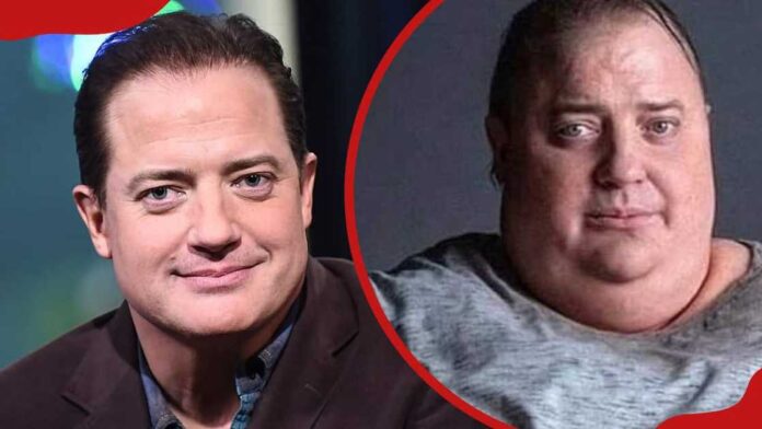 How much weight did Brendan Fraser gain for the whale?