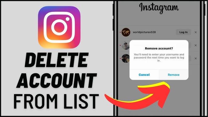 How to remove Instagram account